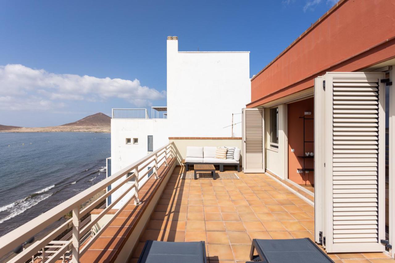 Ferienwohnung Medano Seaview Penthouse Casa Corina III El Médano Exterior foto